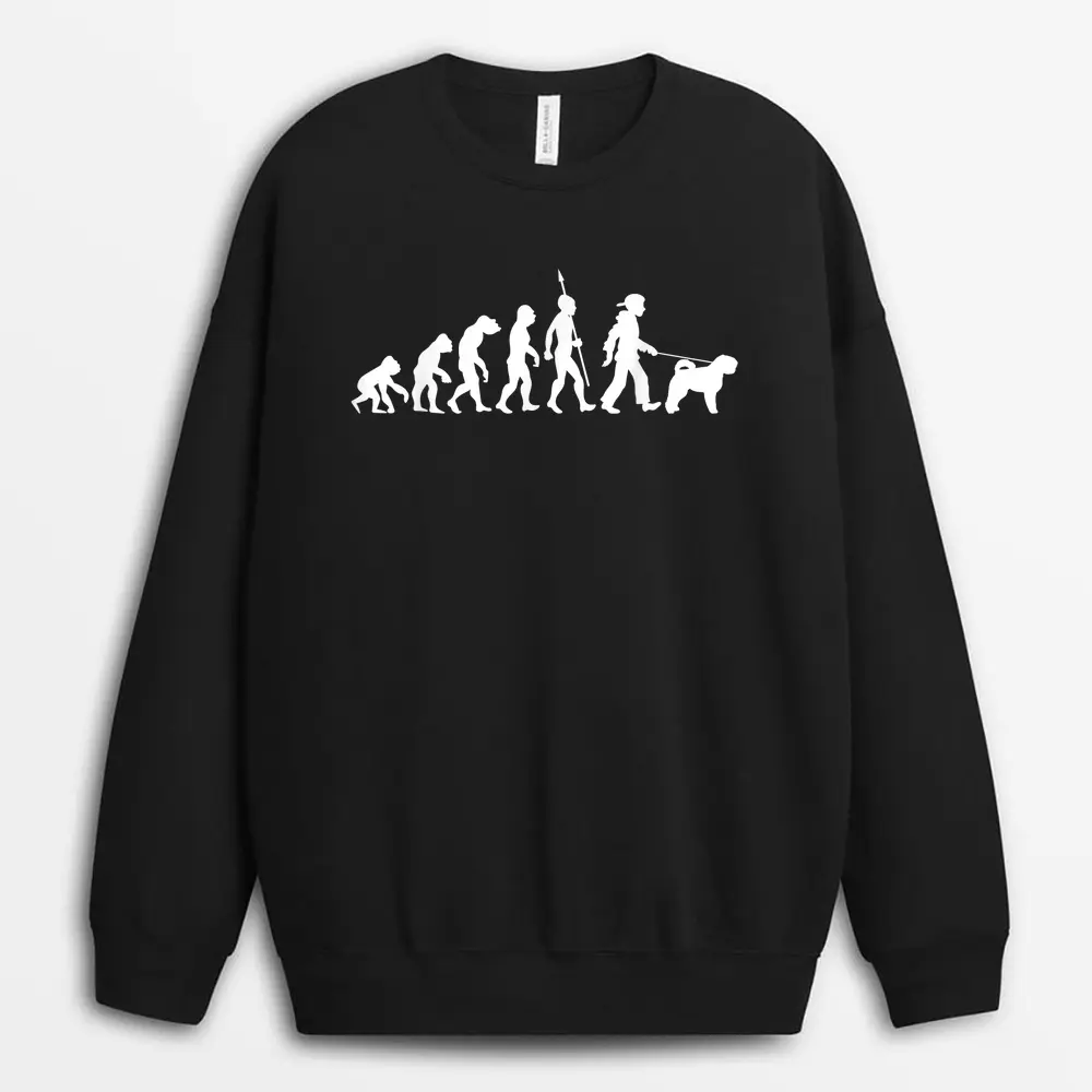 Bouvier Des Flandres Evolution Dog Lover Sweatshirt - Black